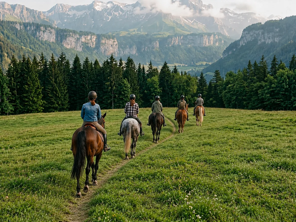 Balade à cheval en Haute-Savoie, autour de Vovray-en-Bornes