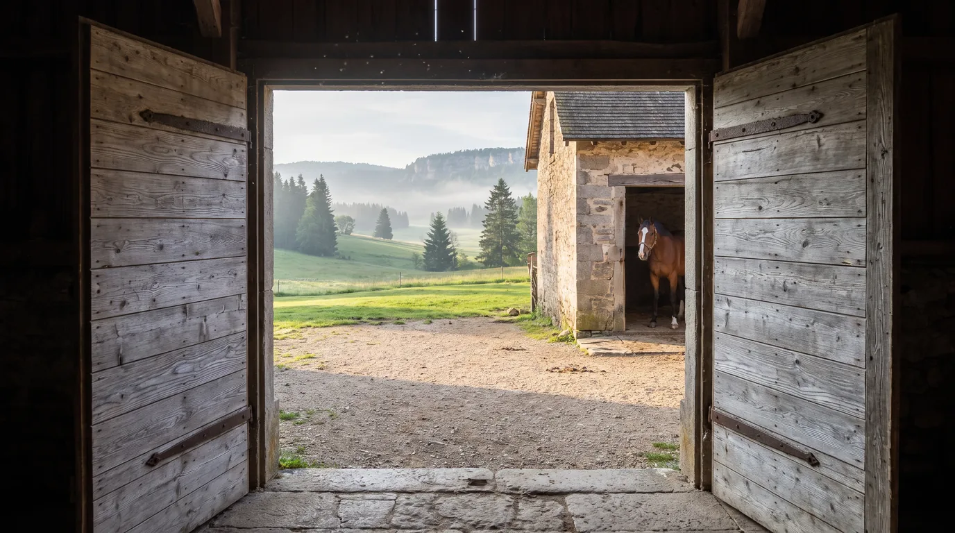 Entrée, Haras du Chambertin, centre équestre à Vovray-en-Bornes